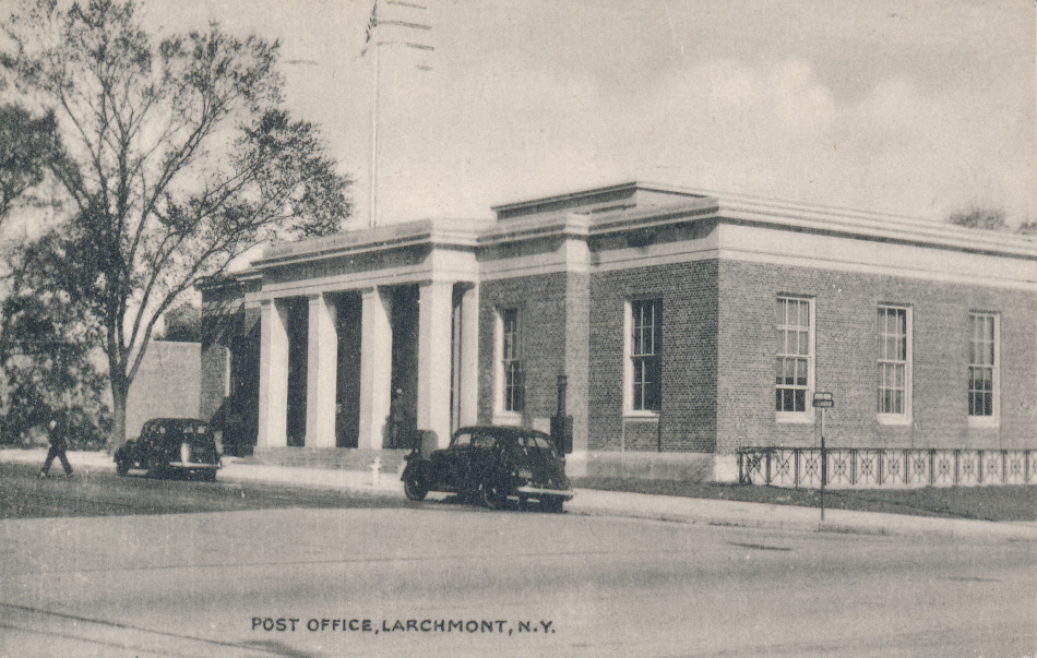 Larchmont, New York Post Office Post Card
