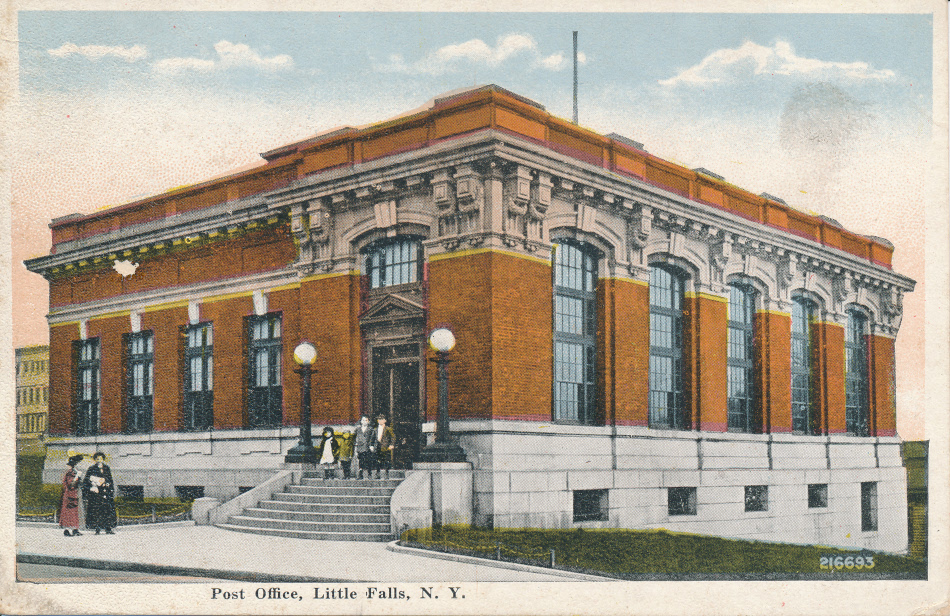 Little Falls, New York Post Office Post Card