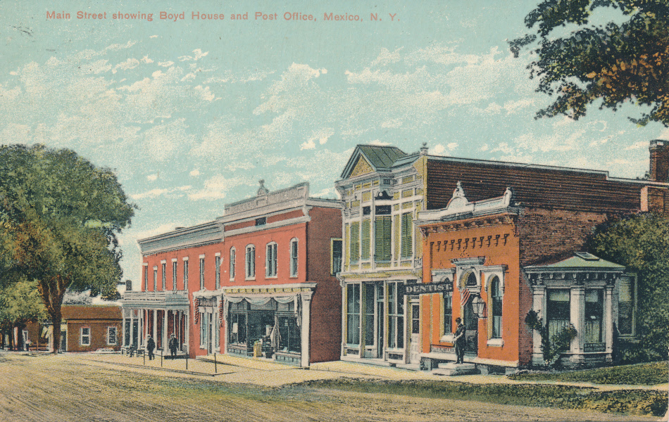 Mexico, New York Post Office Post Card