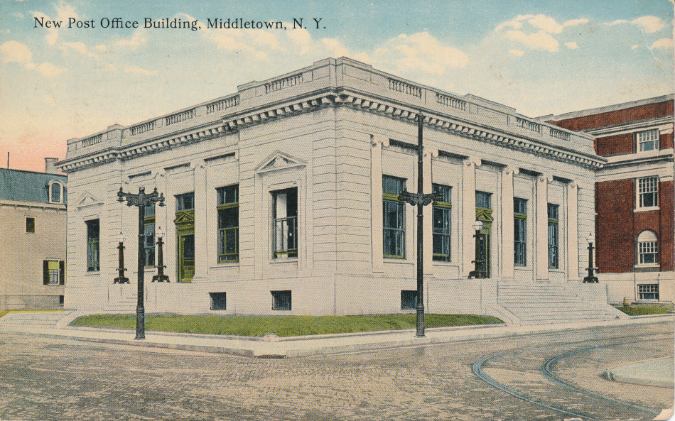 Middletown, New York Post Office Post Card