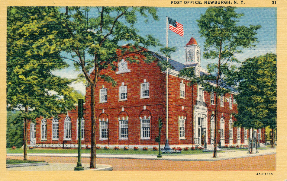 Newburgh, New York Post Office Post Card