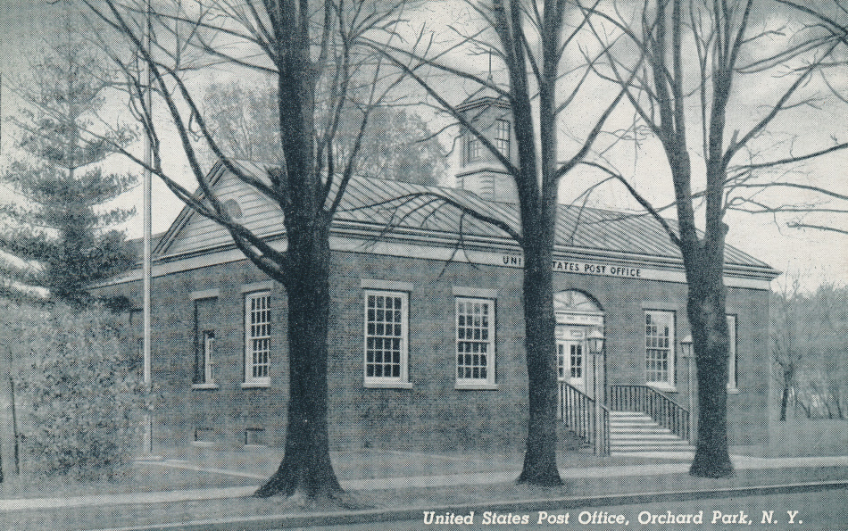 Orchard Park, New York Post Office Post Card