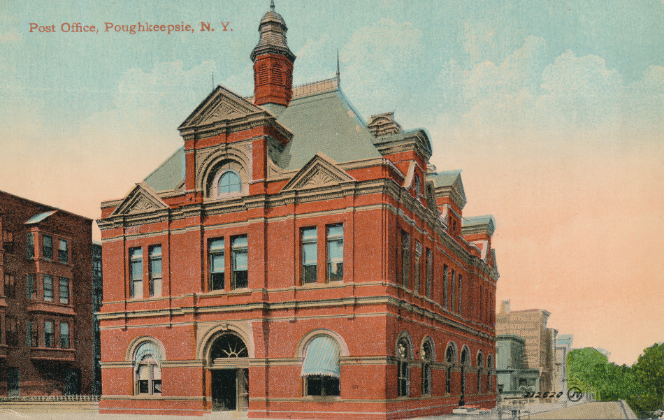 Poughkeepsie, New York Post Office Post Card