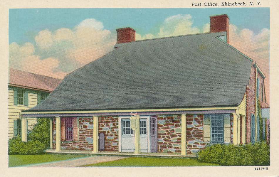 Rhinebeck, New York Post Office Post Card