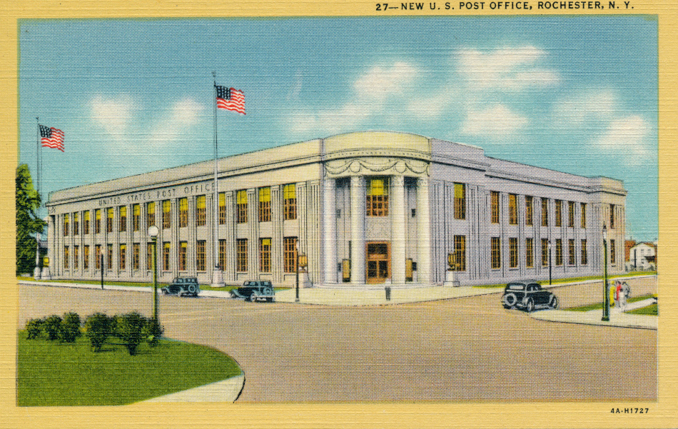 Rochester, New York Post Office Post Card
