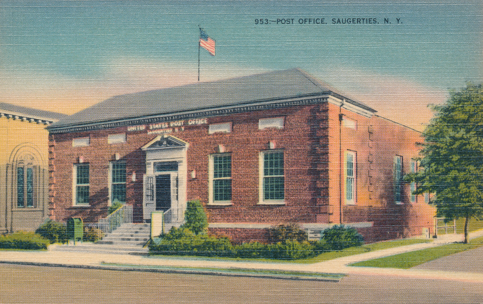 Saugerties, New York Post Office Post Card