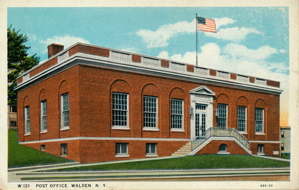 Walden, New York Post Office Post Card
