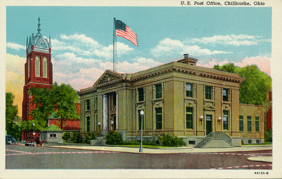 Chillicothe, Ohio Post Office Post Card