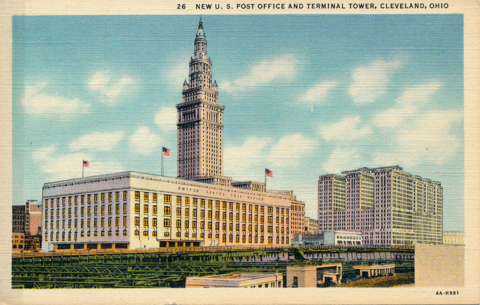 Cleveland, Ohio Post Office Post Card