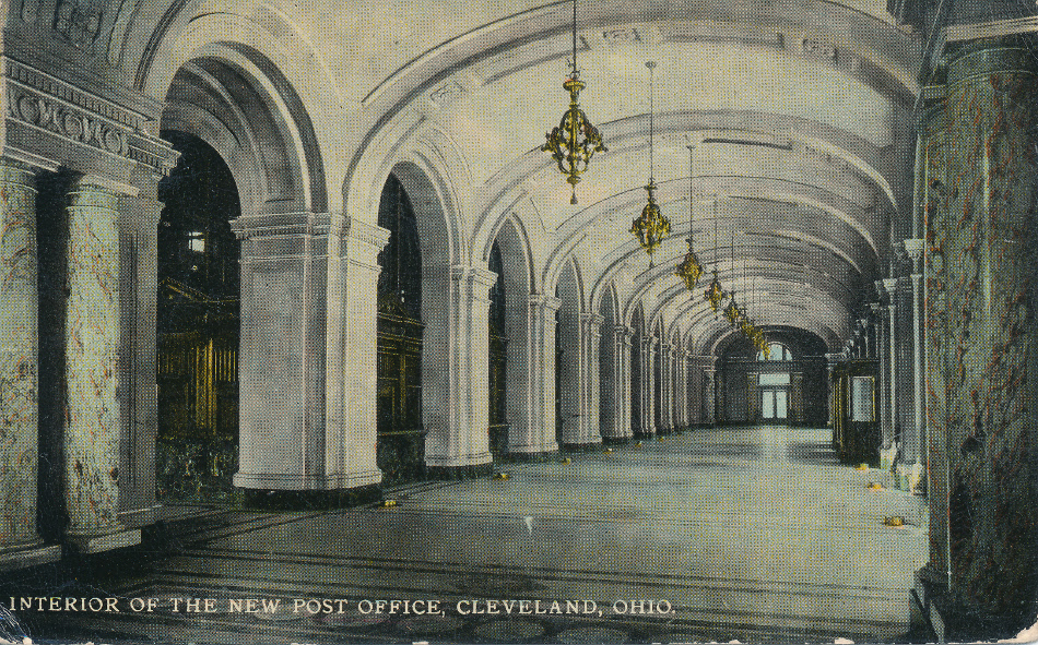 Cleveland, Ohio Post Office Post Card