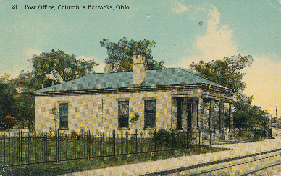 Columbus Barracks, Ohio Post Office Post Card