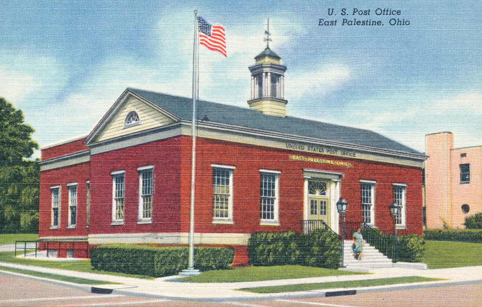 East Palestine, Ohio Post Office Post Card