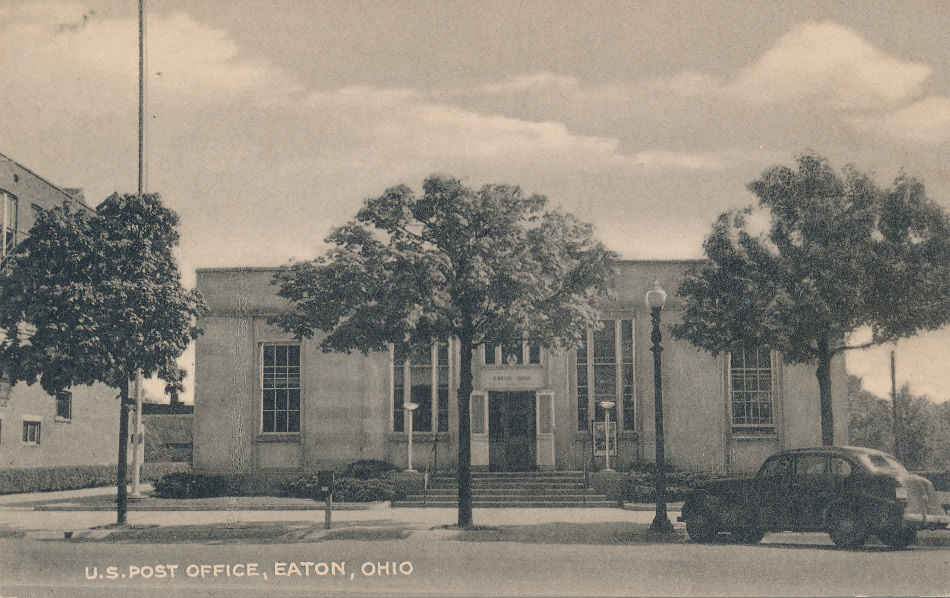 Eaton, Ohio Post Office Post Card