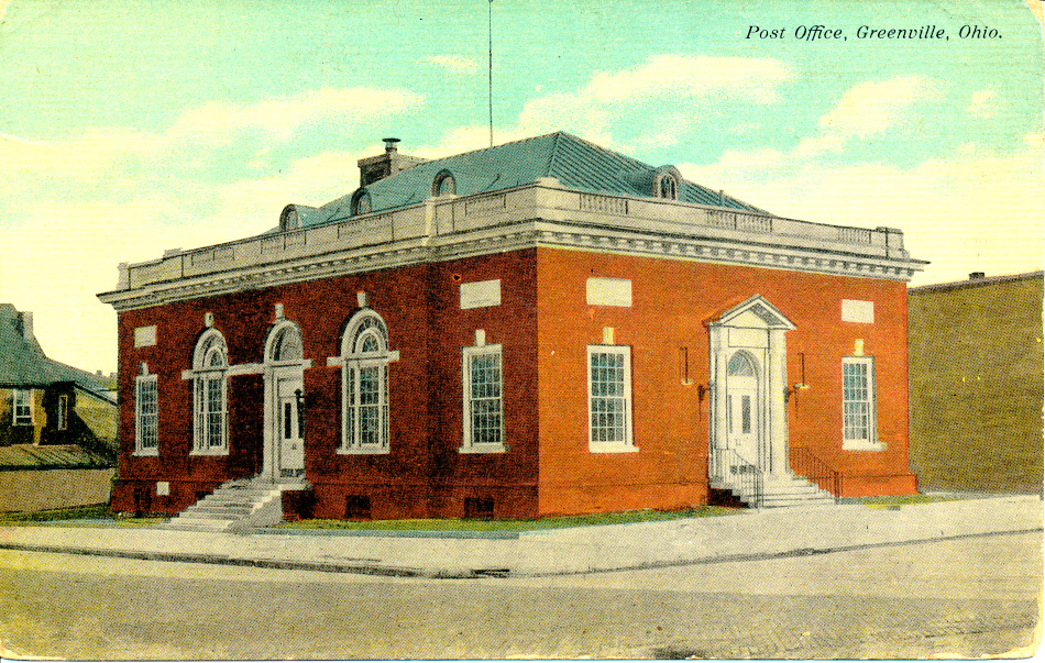 Greenville, Ohio Post Office Post Card