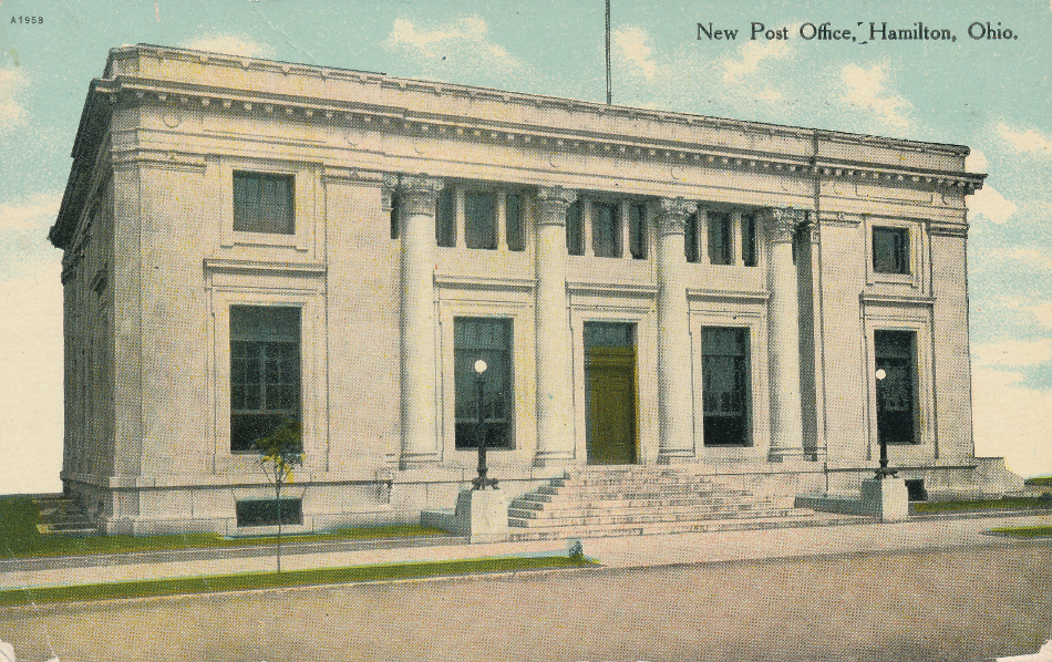 Hamilton, Ohio Post Office Post Card