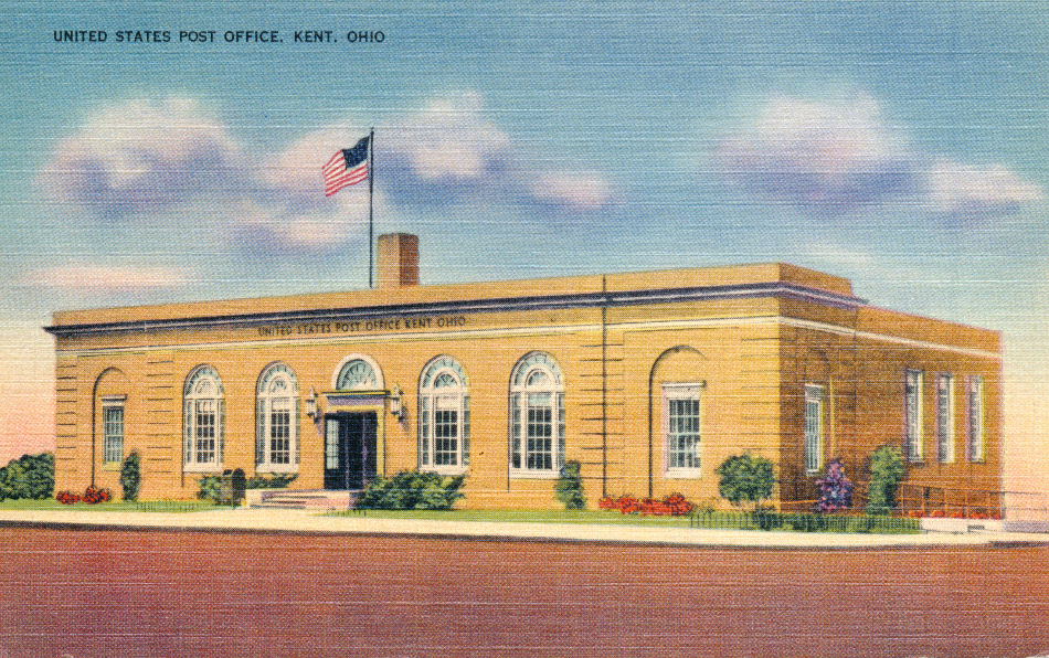 Kent, Ohio Post Office Post Card