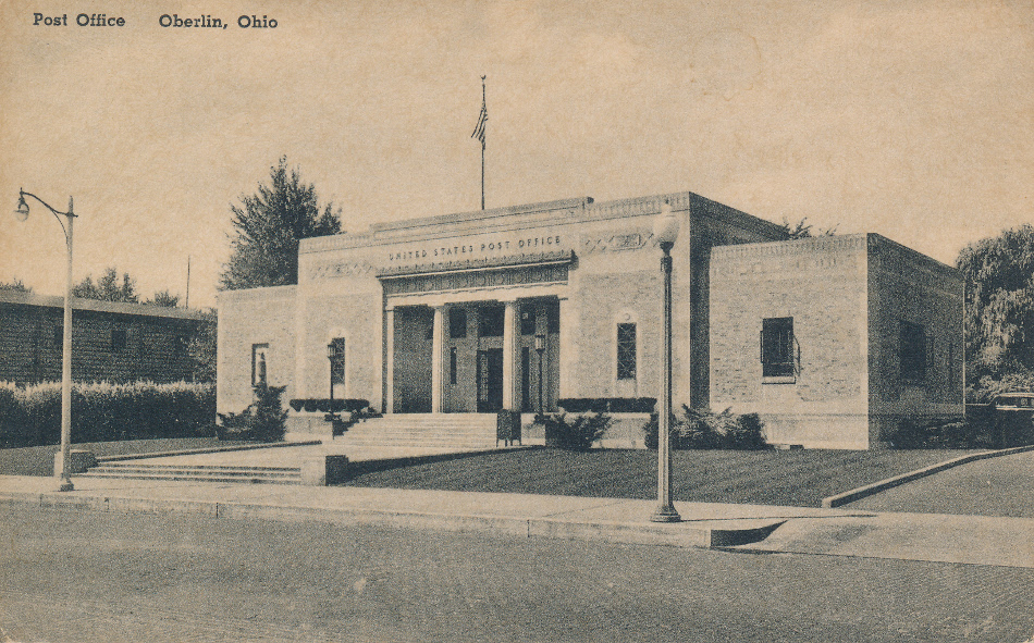 Oberlin, Ohio Post Office Post Card