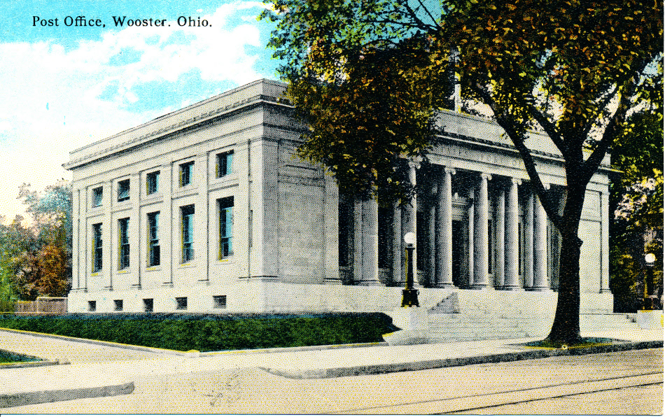 Wooster, Ohio Post Office Post Card