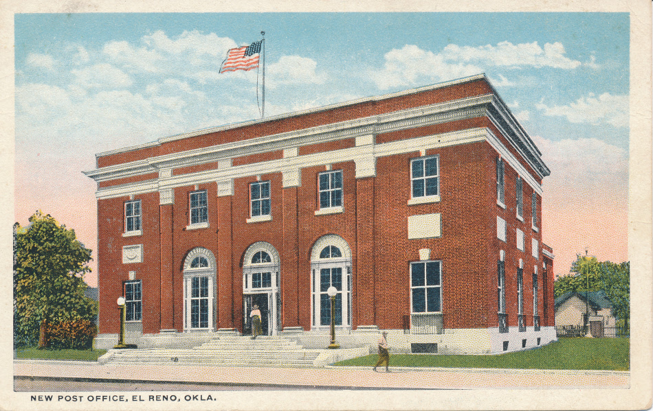 El Reno, Oklahoma Post Office Post Card