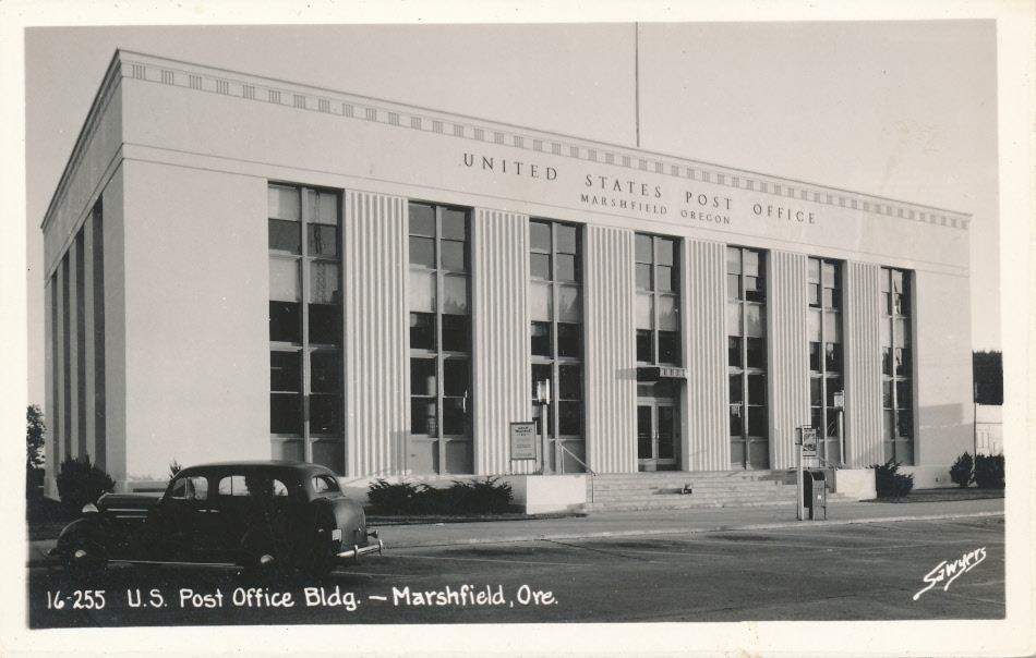 Marshfield, Oregon Post Office Post Card