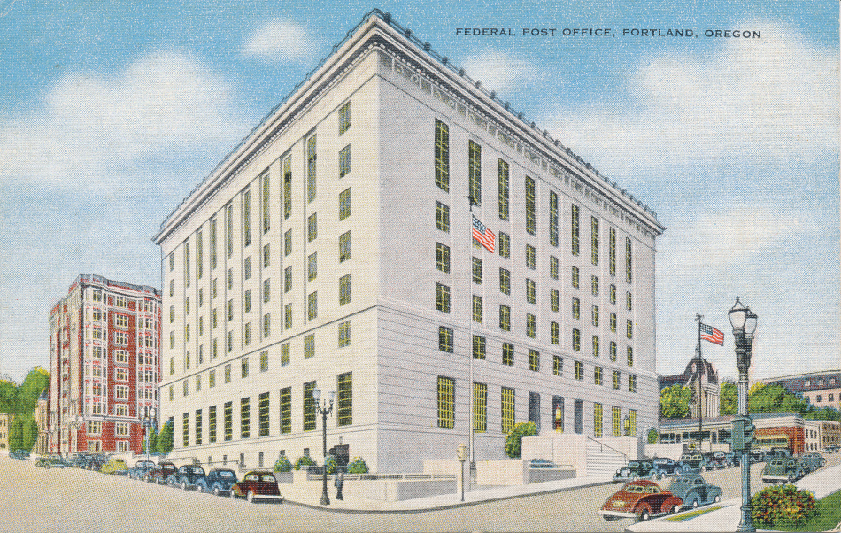 Portland, Oregon Post Office Post Card