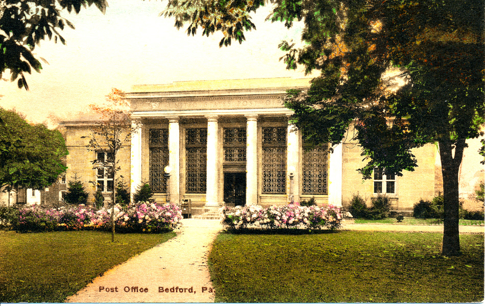 Bedford, Pennsylvania Post Office Post Card