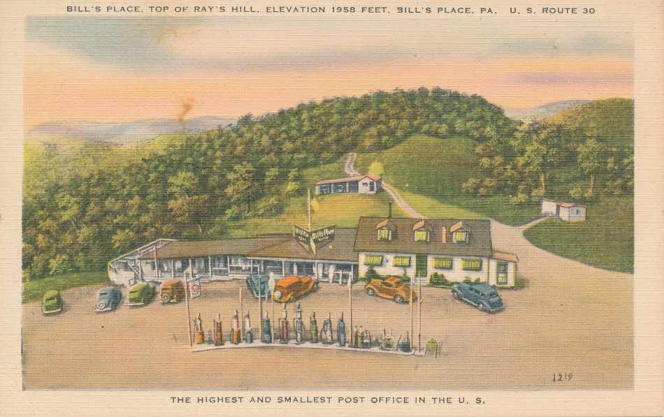Bills_place, Pennsylvania Post Office Post Card
