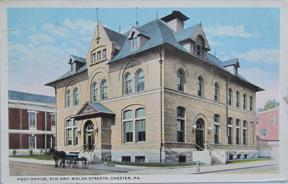 Chester, Pennsylvania Post Office Post Card