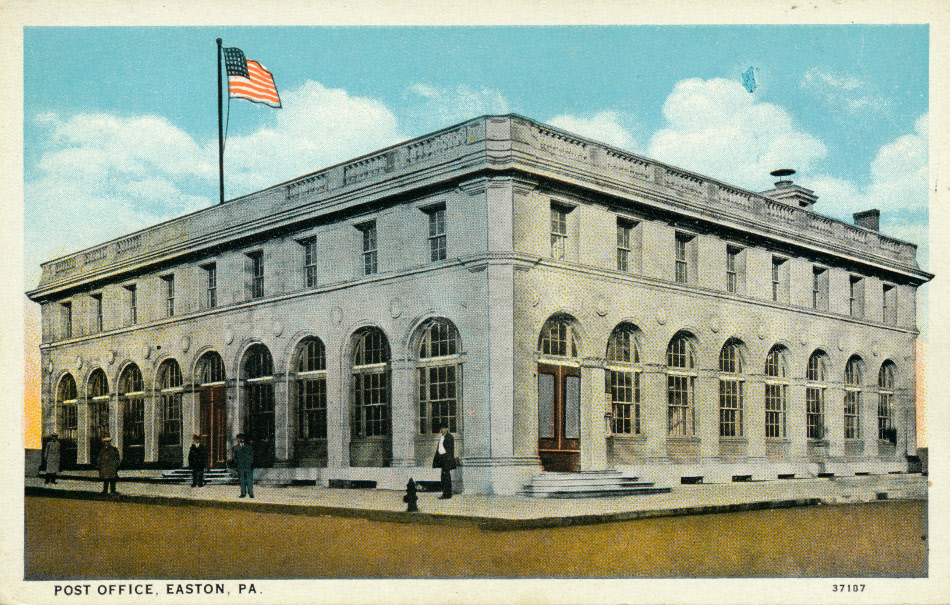 Easton, Pennsylvania Post Office Post Card