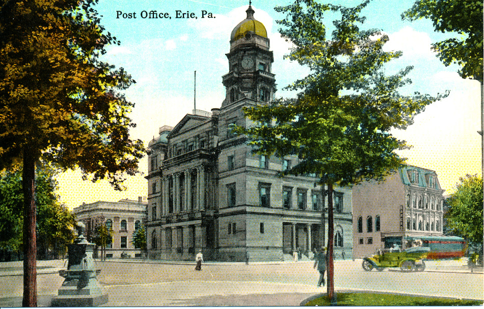 Erie, Pennsylvania Post Office Post Card