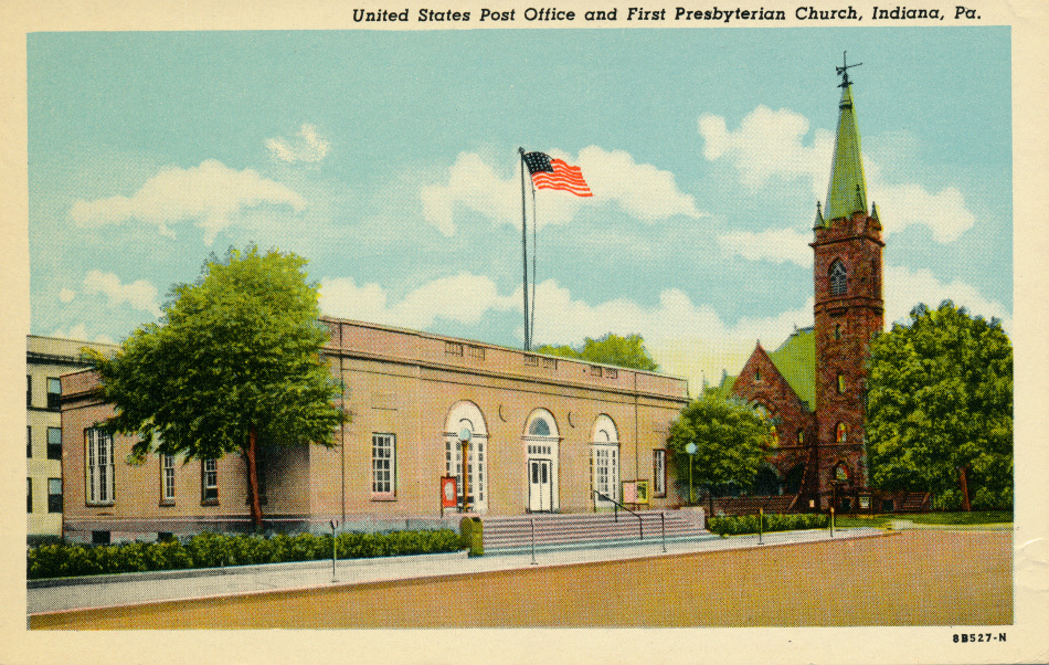 Indiana, Pennsylvania Post Office Post Card