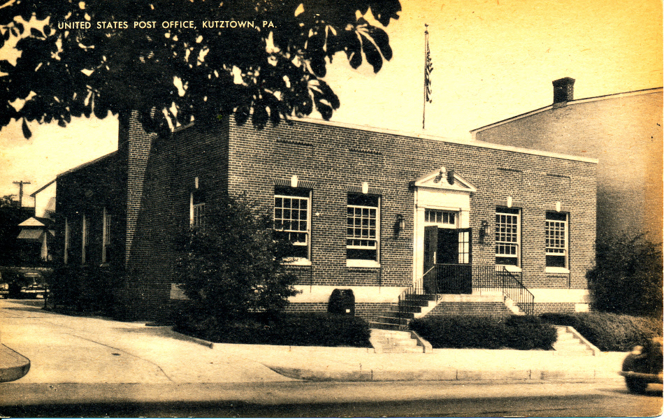 Kutztown, Pennsylvania Post Office Post Card