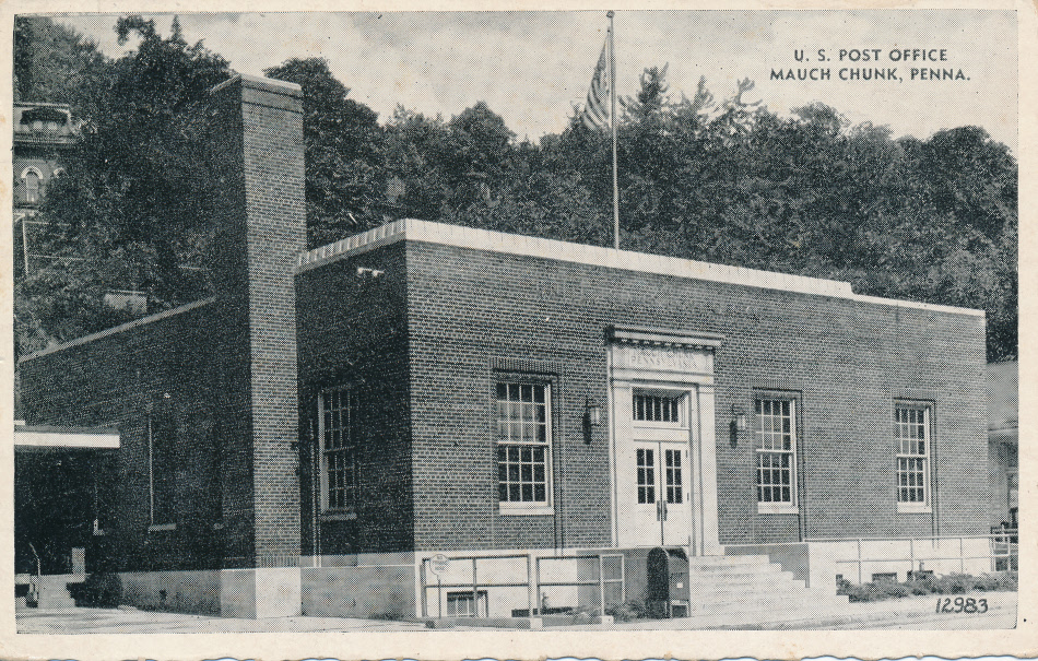 Mauch Chunk, Pennsylvania Post Office Post Card