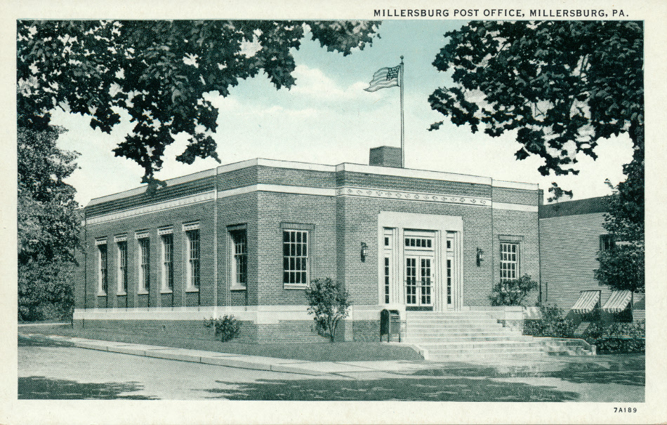 Millersburg, Pennsylvania Post Office Post Card