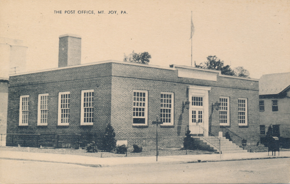 Mount Joy, Pennsylvania Post Office Post Card