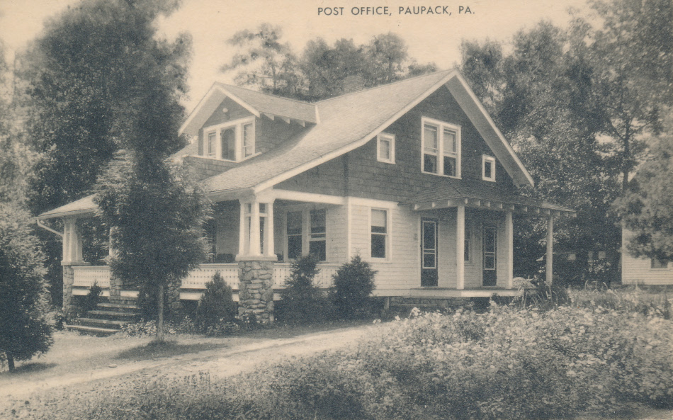 Paupack, Pennsylvania Post Office Post Card