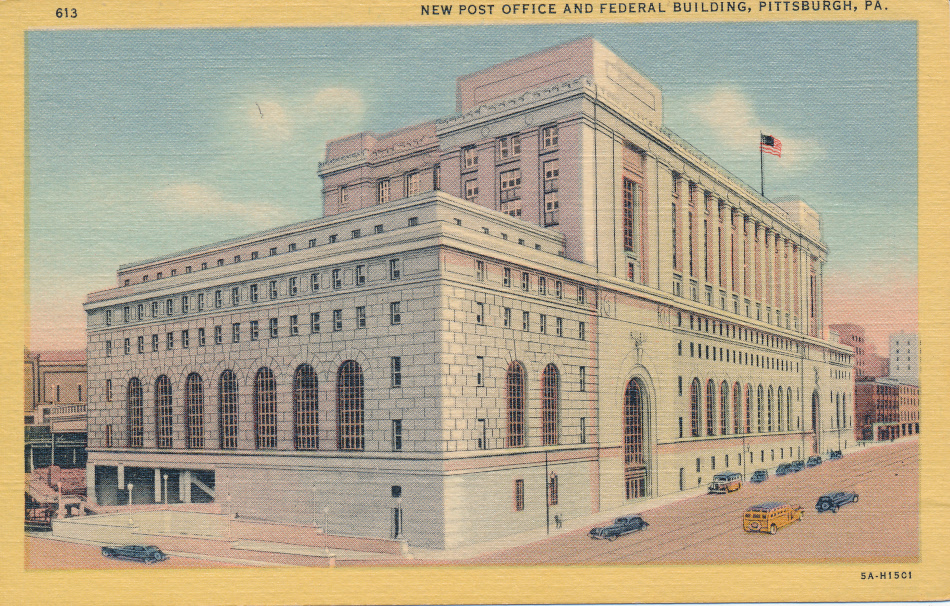 Pittsburg, Pennsylvania Post Office Post Card