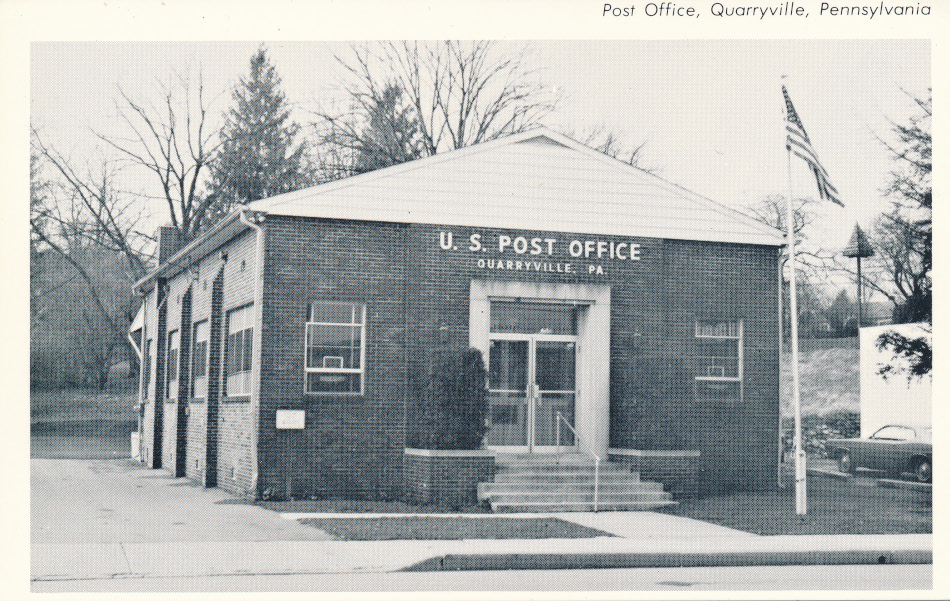 Quarryville, Pennsylvania Post Office Post Card