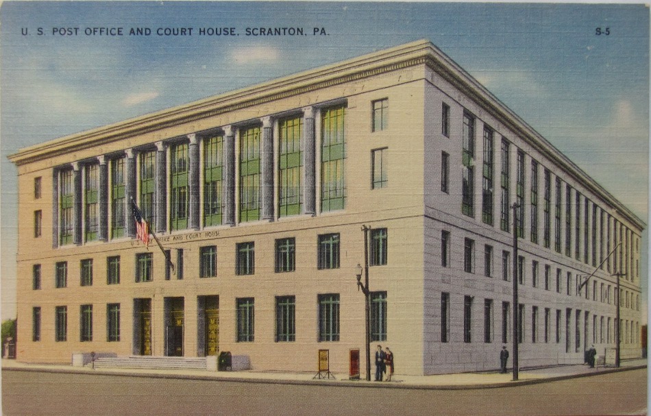Scranton, Pennsylvania Post Office Post Card