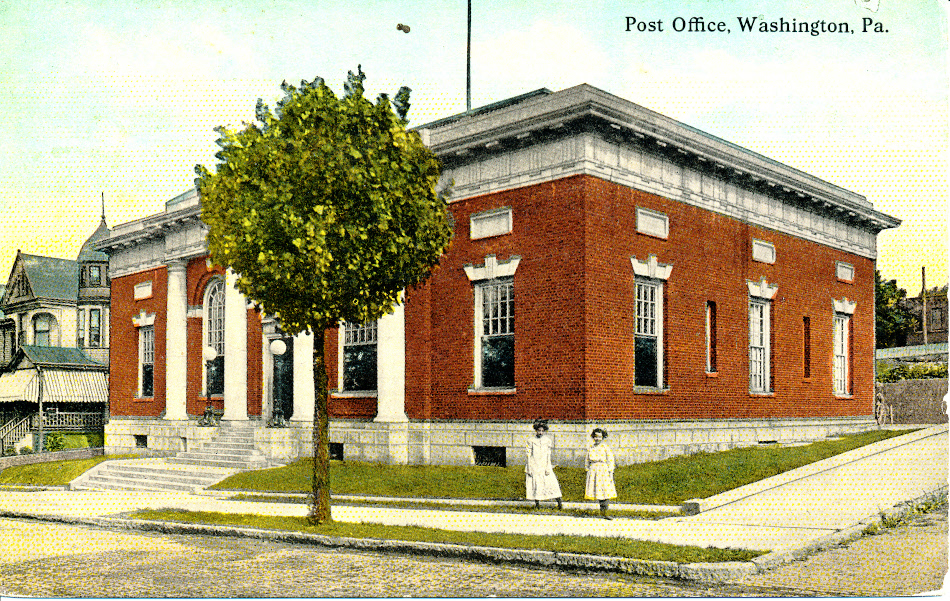 Washington, Pennsylvania Post Office Post Card