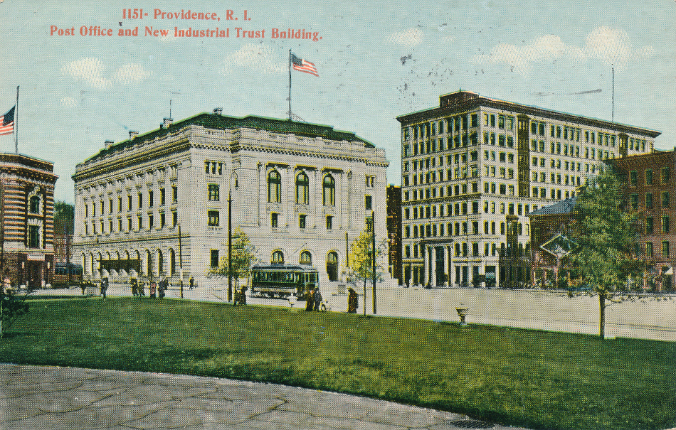 Providence, Rhode IslandPost Office Post Card