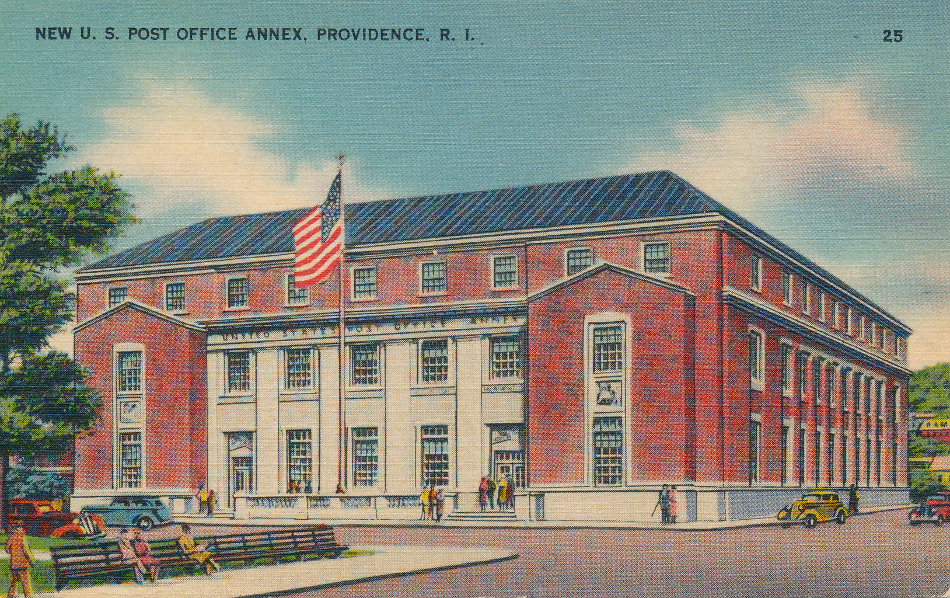 Providence, Rhode IslandPost Office Post Card