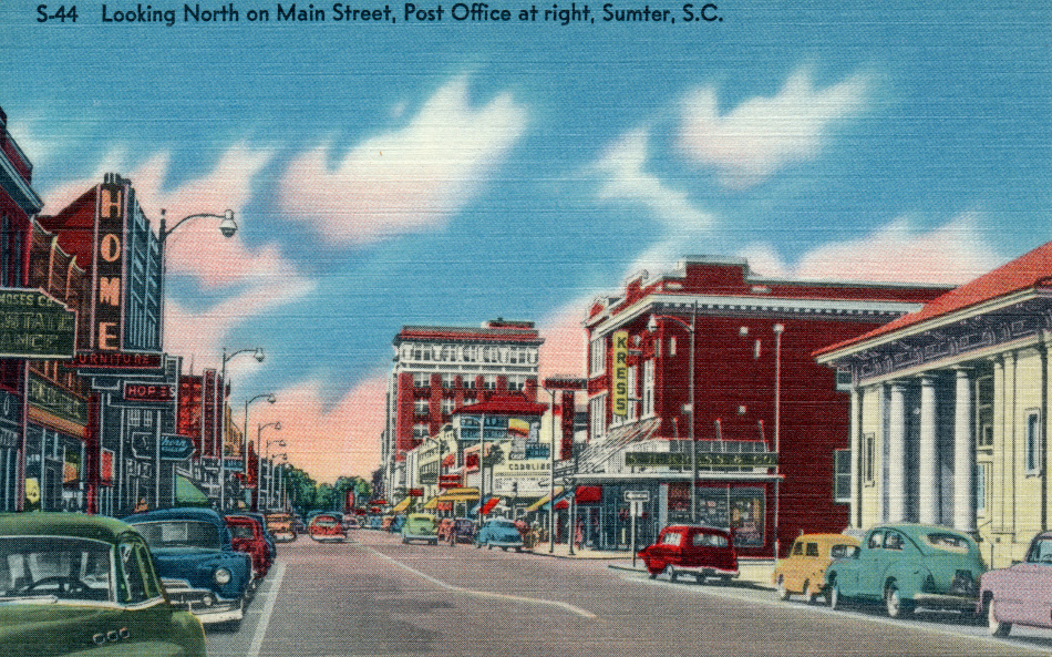 Sumter, South Carolina Post Office Post Card