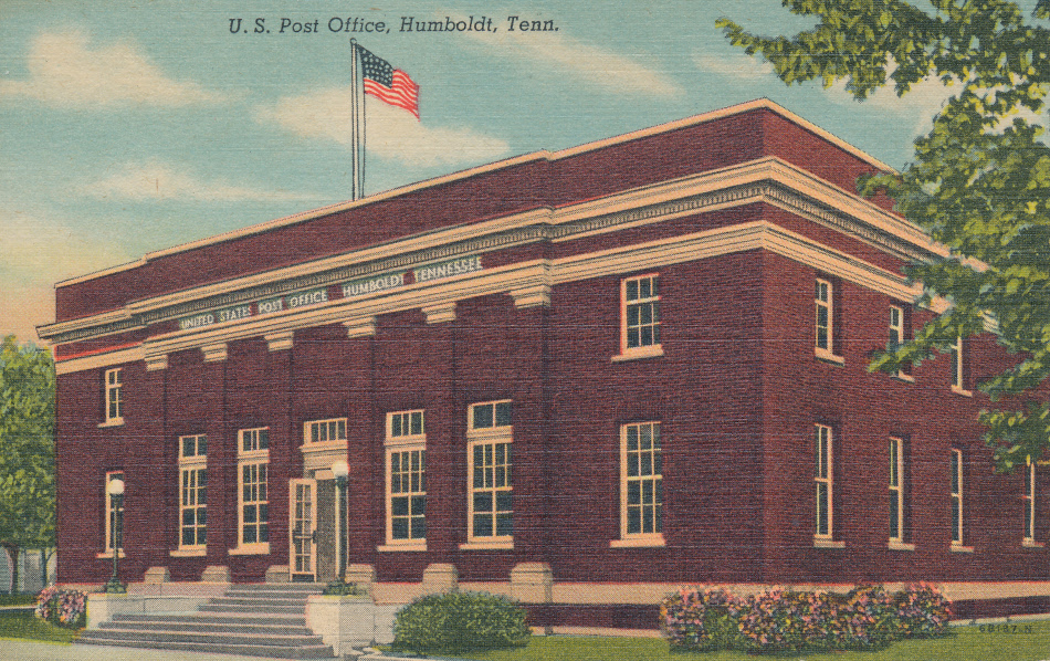 Humboldt, Tennessee Post Office Post Card