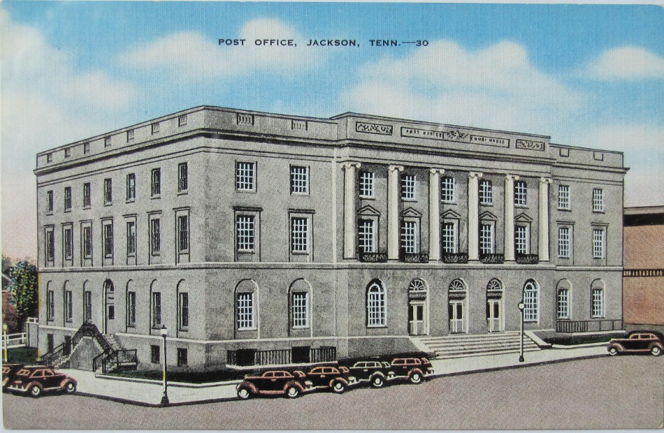 Jackson, Tennessee Post Office Post Card