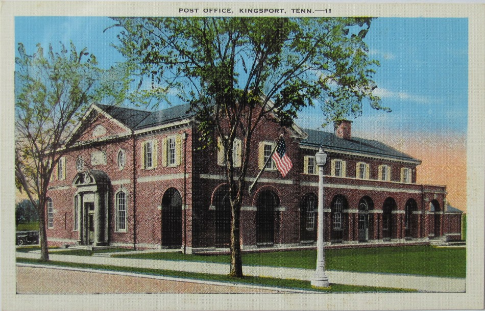 Kingsport, Tennessee Post Office Post Card