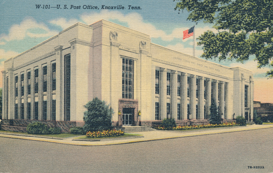 Knoxville, Tennessee Post Office Post Card