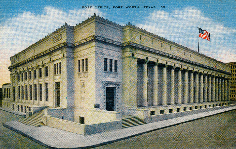 Fort Worth, Texas Post Office Post Card