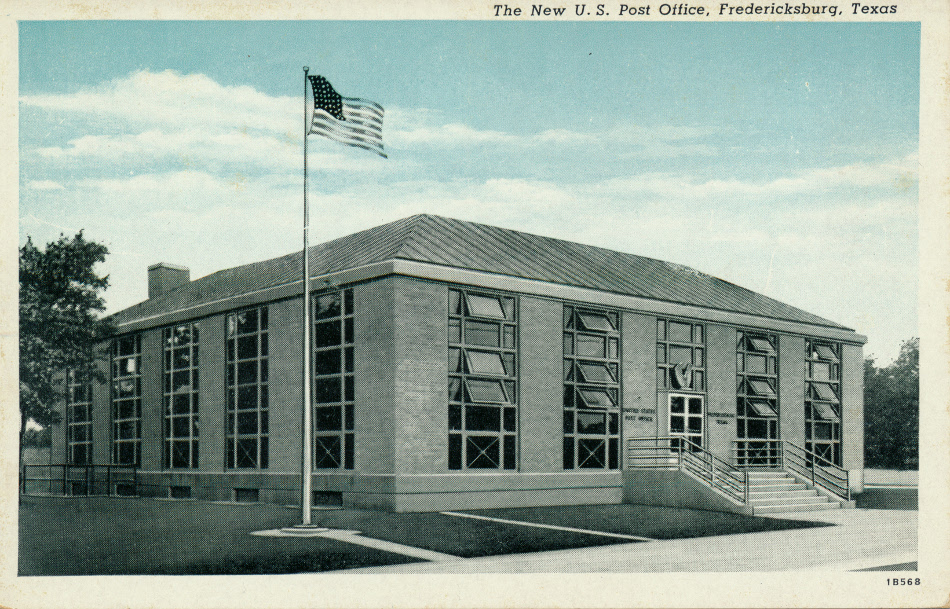 Fredericksburg, Texas Post Office Post Card
