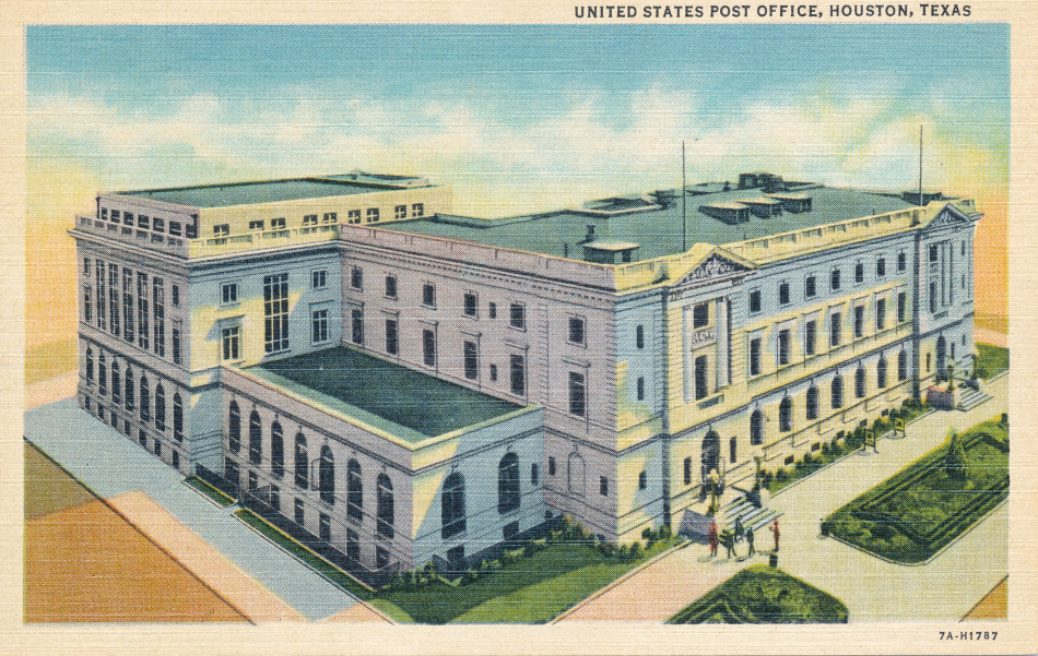 Houston, Texas Post Office Post Card
